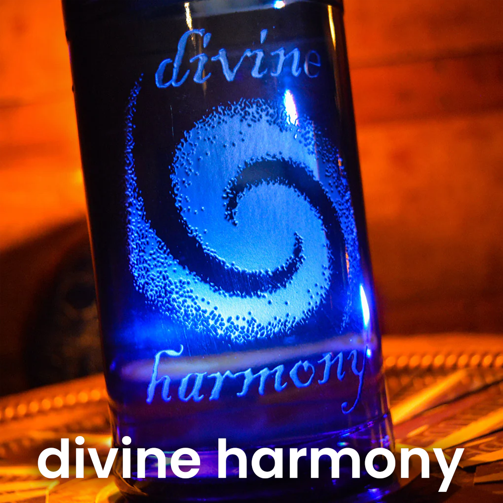 Blue Bottle Love Divine Harmony Close Up