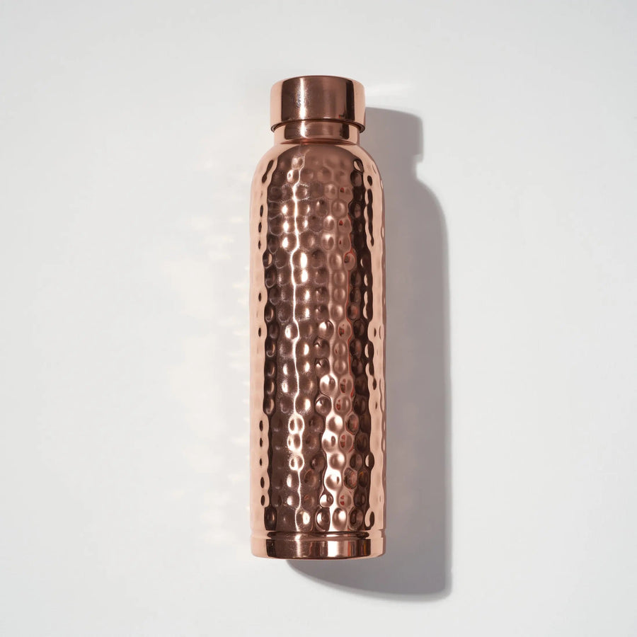 Hammered Pure Copper Water Bottle 950ml product image 1
