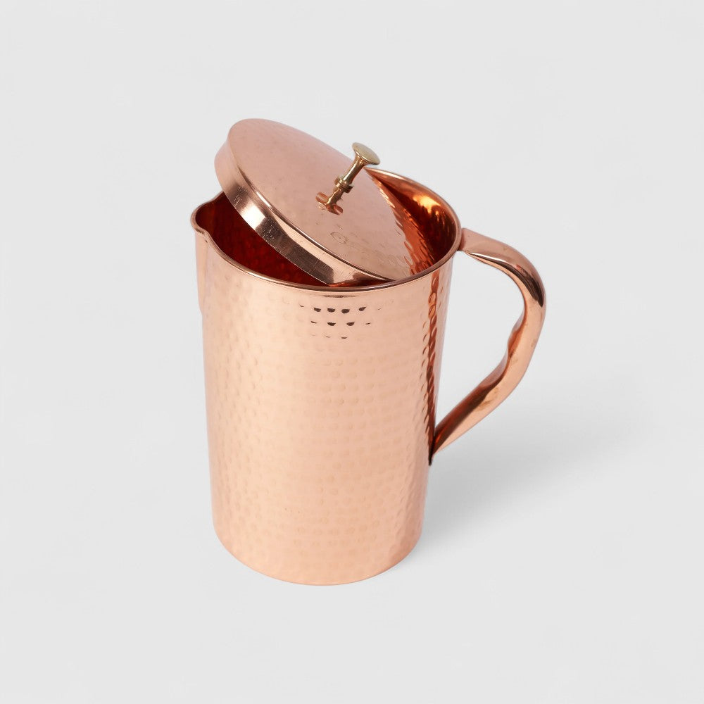 2L Hammered Copper Jug