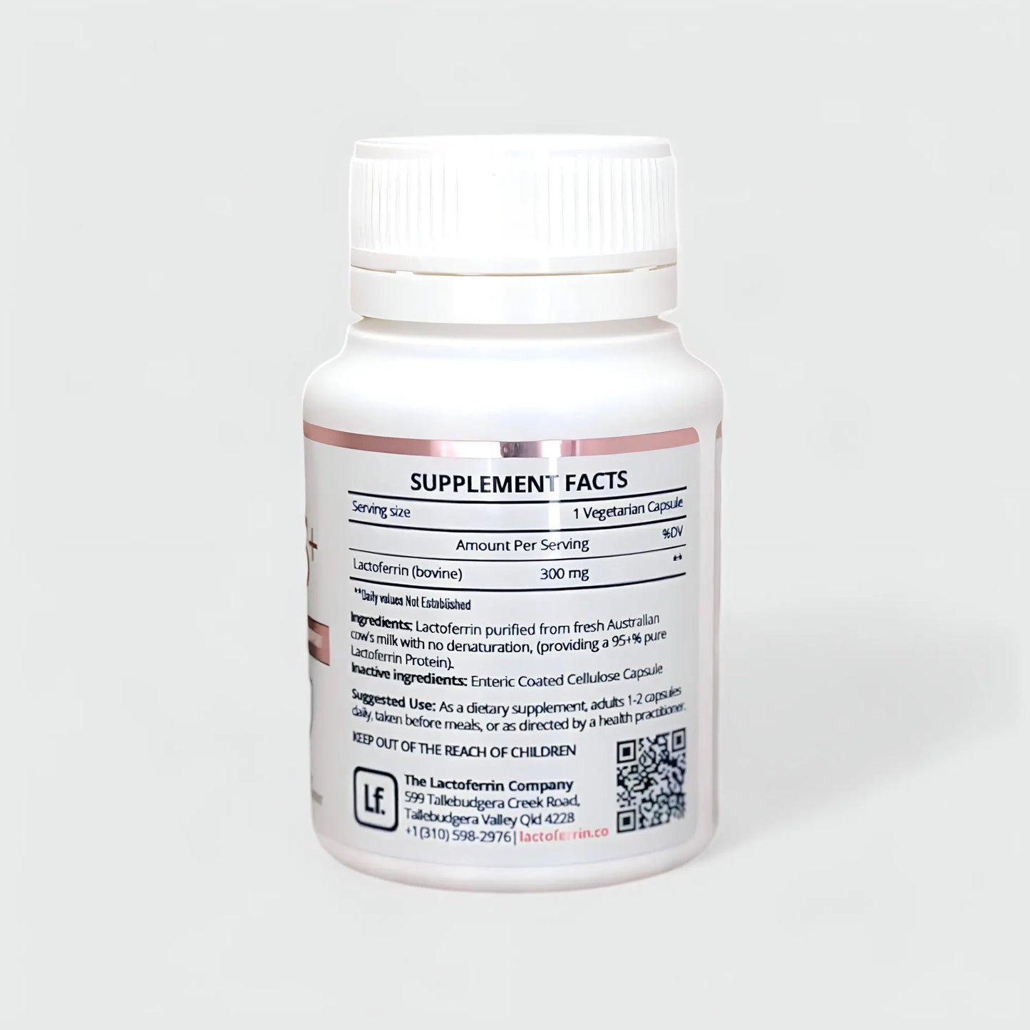 Lactoferrin Powder Capsule 300mg 60 Capsules Lactoferrin Co.