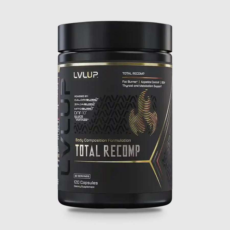 LVLUP Total Recomp 120 capsules – front bottle view