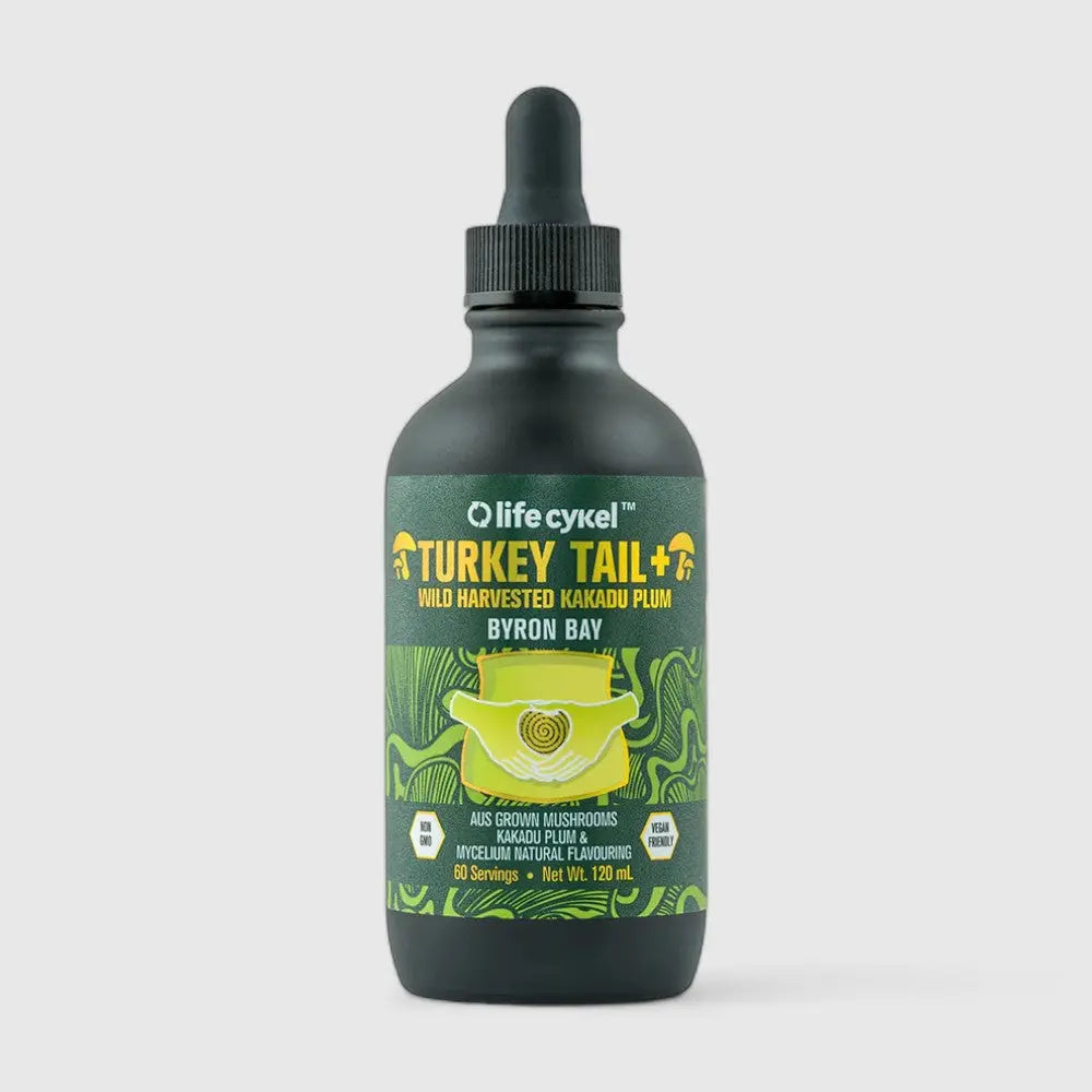 Turkey Tail Mushroom Extract 120ml BB 10/2025 Life Cykel