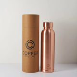 Polished Copper Water Bottle 950ml Copper Culture
