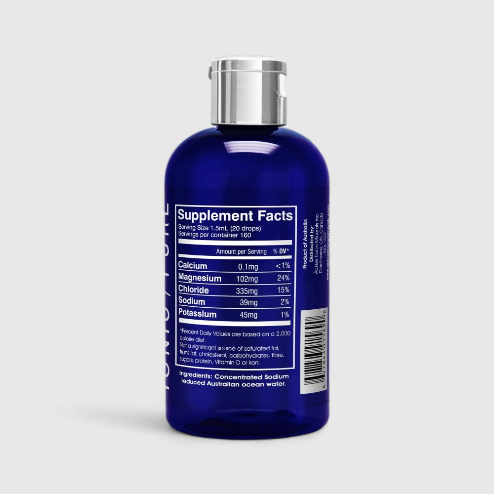 Aussie Trace Minerals Electrolytes Ingredients 240ml