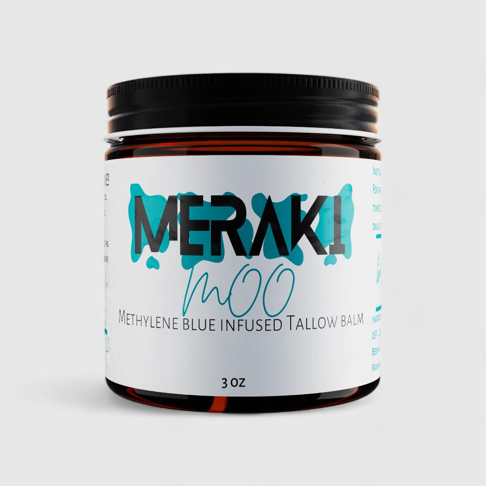 Meraki Moo Tallow Balm Infused with USP Grade Methylene Blue