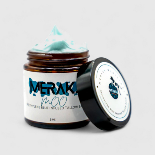 Meraki Moo Tallow Balm Infused with Methylene Blue