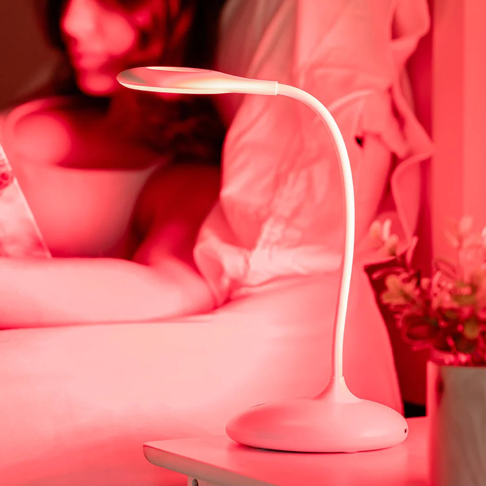 Red Light Bedside Lamp For Sleep