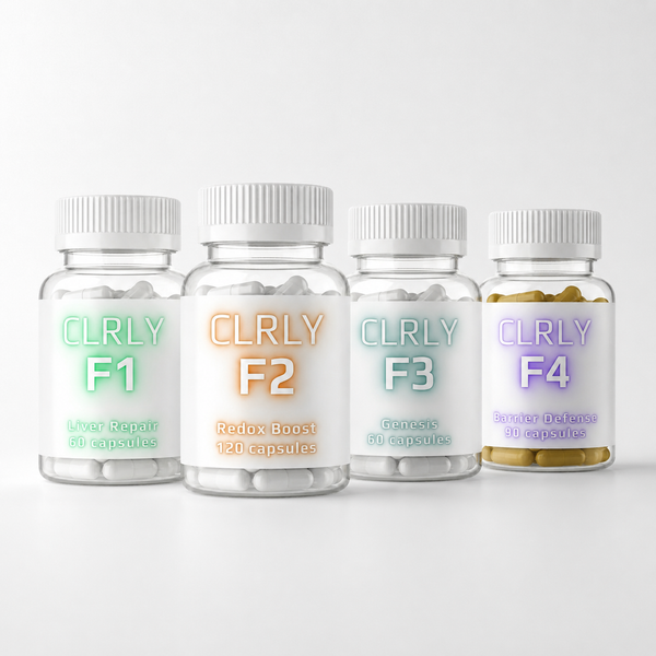 CLRLY Complete Formula Bundle - F1, F2, F3 and F4 bottles
