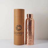 Hammered Pure Copper Water Bottle 950ml product image 2