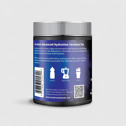 Aussie Trace Minerals Complete Ocean Electrolyte Powder with Magnesium L-Threonate - 60 servings