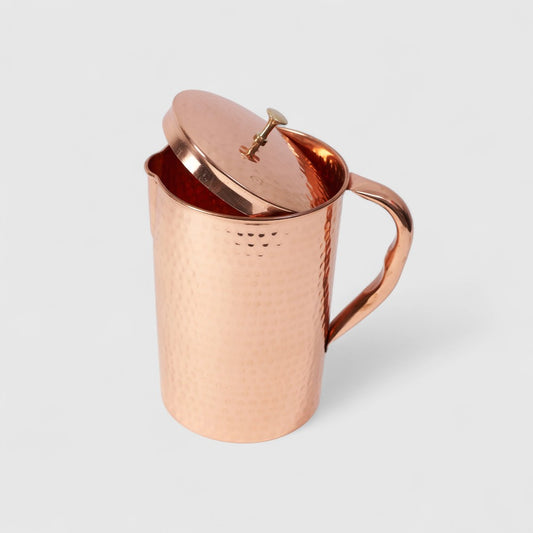 2L Hammered Copper Jug