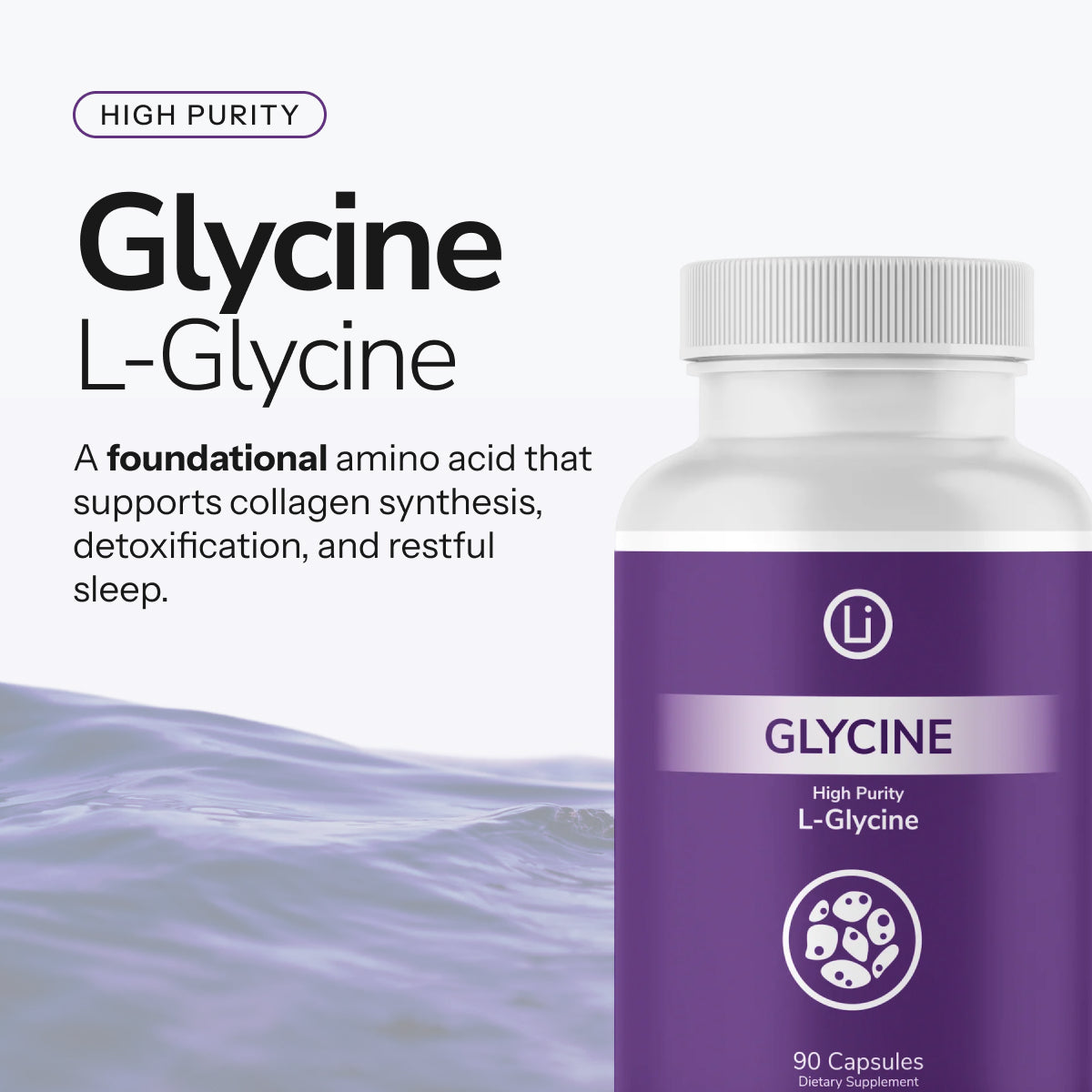 LifeBlud Glycine product image with clean capsule formula