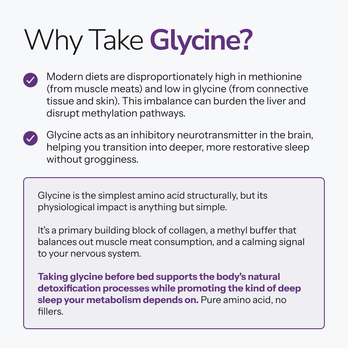 LifeBlud Glycine pro metabolic amino acid supplement