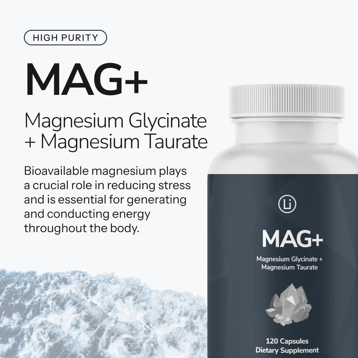 LifeBlud MAG+ magnesium glycinate and taurate product image
