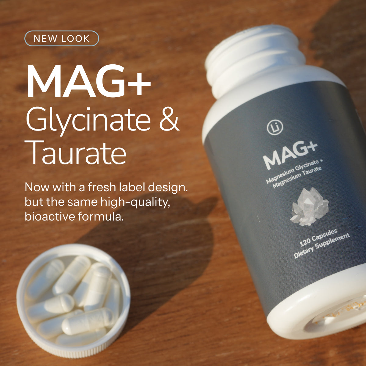 LifeBlud MAG+ magnesium taurate supplement detail image