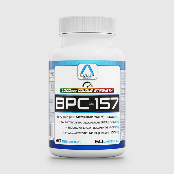 LVLUP BPC-157 Double Strength 1000mcg – front bottle view